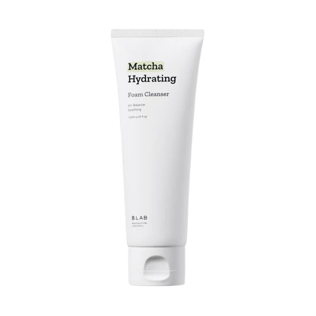 B-LAB's Matcha Hydrating Foam Cleanser is a gentle cleanser packed with matcha extract & green tea leaves. It effectively removes dirt & impurities while keeping skin hydrated & refreshed.