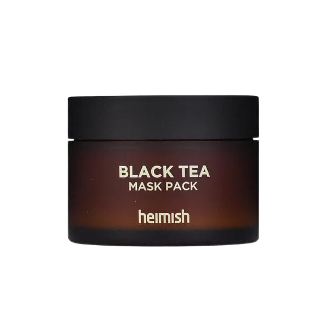 Heimish's Black Tea Mask Pack quickly revives tired, puffy skin in five mins. The cooling effect decreases puffiness while hydrating. Antioxidants improve elasticity and vitality, and black tea heals blemishes, acne, scars and redness due to its antibacterial properties. Easily apply and wash off this gel-like mask, perfect for anytime use, especially in the mornings to reduce puffiness and nourish skin.