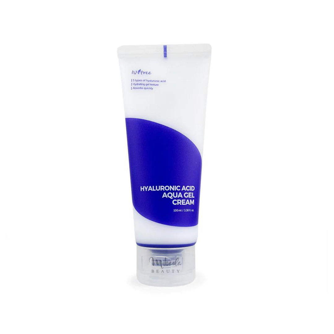 Formulated with 5 types of hyaluronic acid and centella asiatica and camellia leaf extracts, ISNTREE Hyaluronic Acid Aqua Gel Cream is a lightweight, non-sticky option for long-lasting moisturization. Quickly absorbed into the skin, this cream forms a thin protective layer for enhanced hydration.