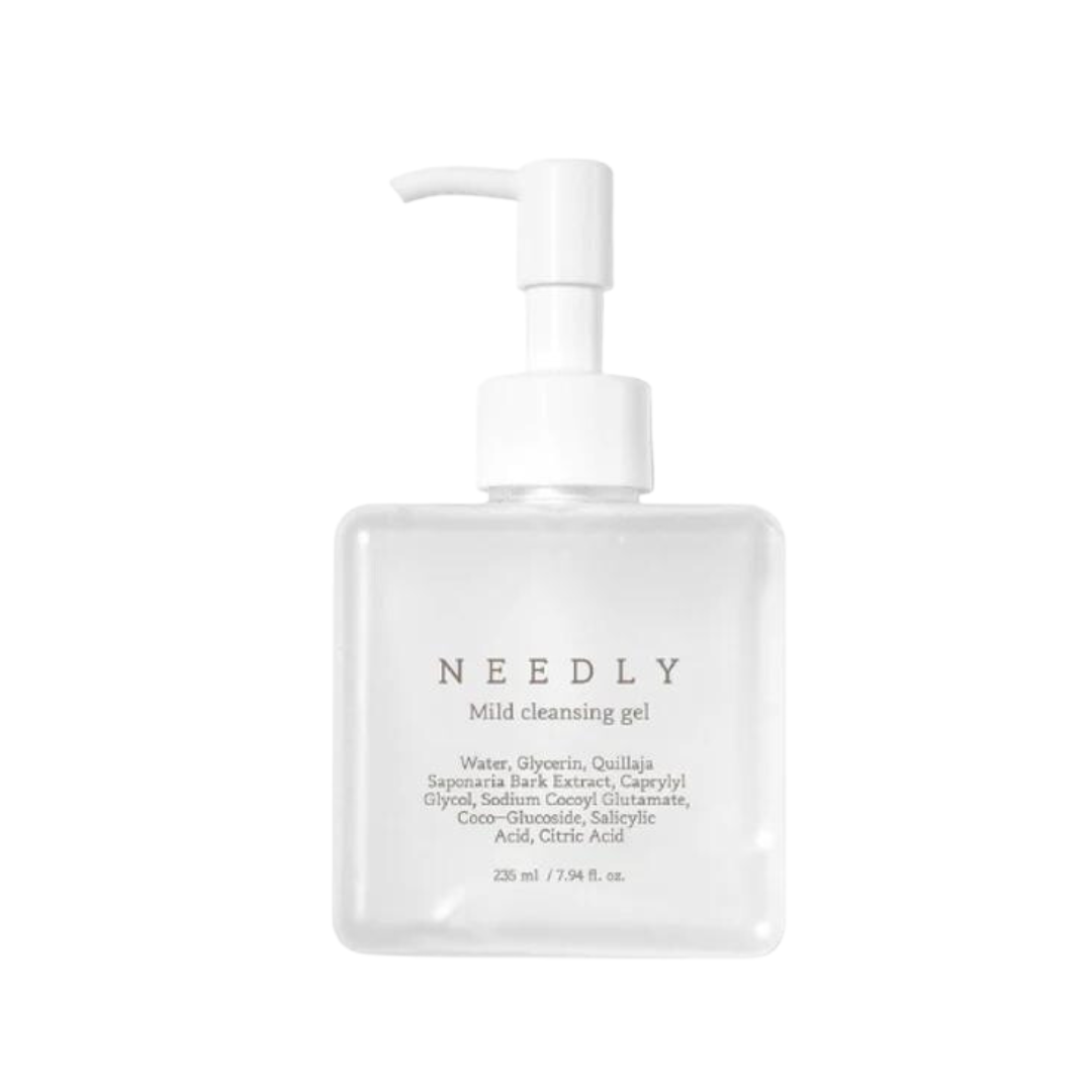 Needly Mild Cleansing Gel gently & effectively cleanses skin of excess oil, make-up, pollutants & grime for healthy, blemish-free skin. Super hydrating & lathers without irritating or drying skin. Paraben-, mineral oil- & sulfate-free.